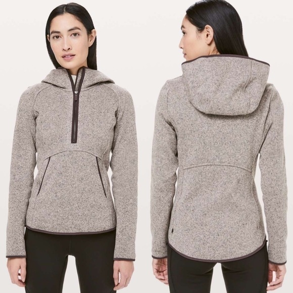 Lululemon Fleece And Thank You Pullover 4 Heathered Smoky Blush - Picture 2 of 8